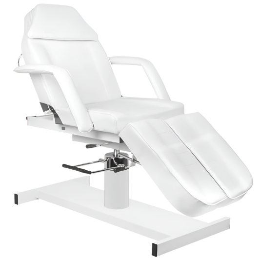 Sillón de Pedicura de 3 Cuerpos con Sistema Hidráulico blanco