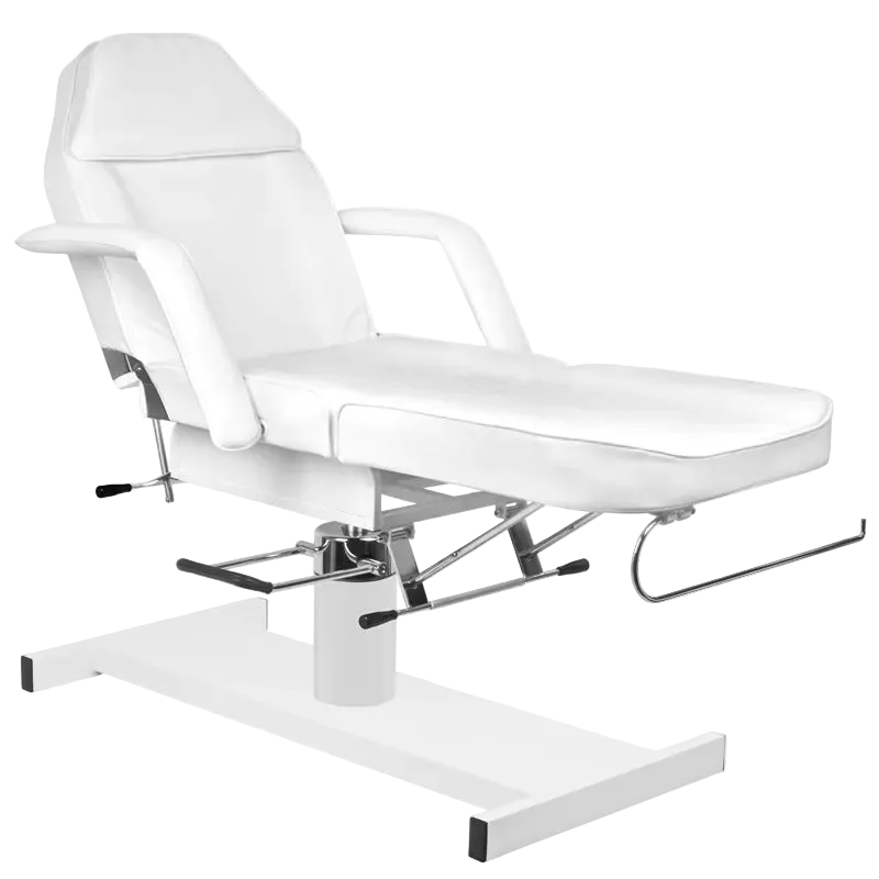 Camilla de estética hidráulica de estética A-210, blanco