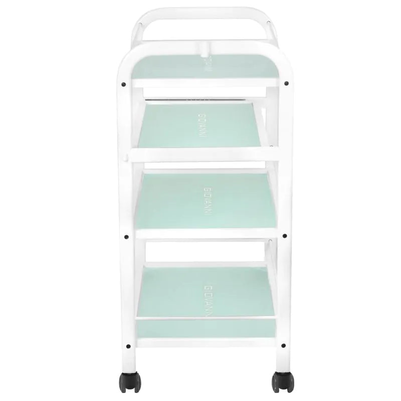 Carrito auxiliar con estante extraíble y soporte para lámpara, mod. 1015A