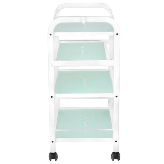 Auxiliary cart with pull-out shelf and lamp holder, mod. 1015A