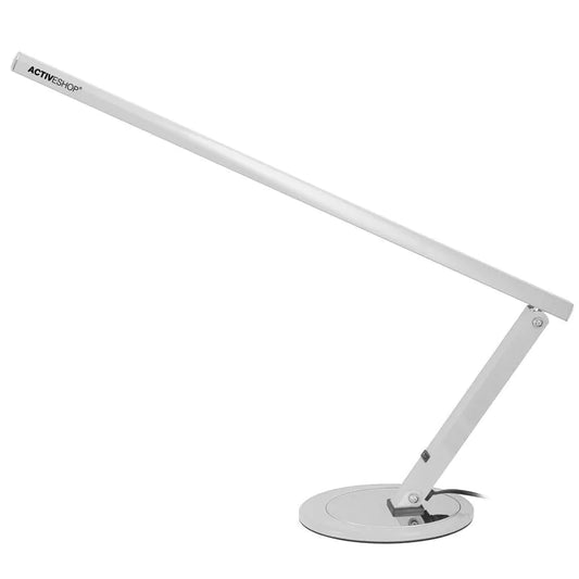 Slim LED white aluminum table lamp