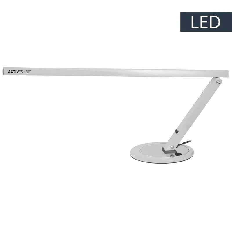 Lámpara de mesa Slim LED de aluminio blanco