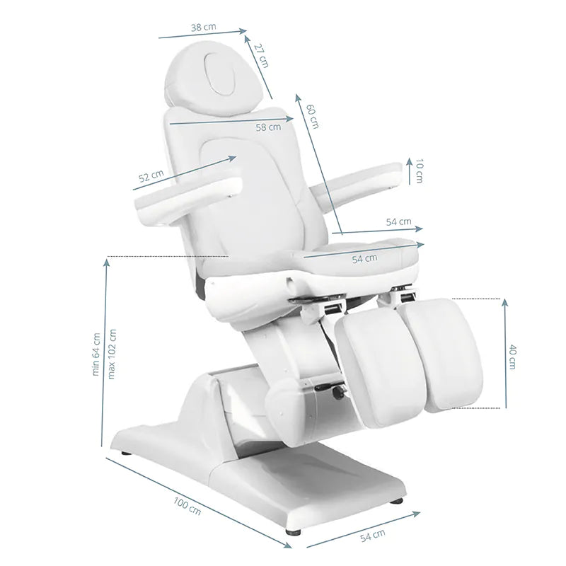 Sillón de pedicura eléctrico 3 motores mod. 870S