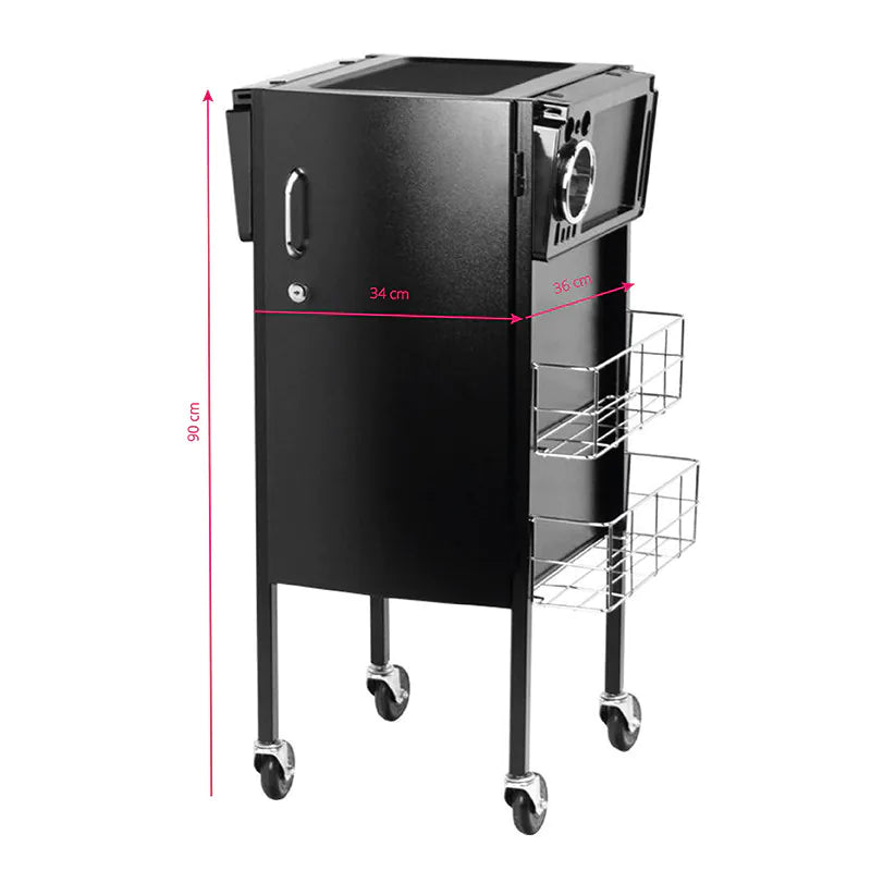 Carrito de peluquería con cerradura