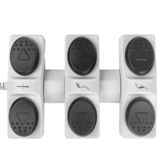 Control de pie para camillas Azzurro de 3 motores