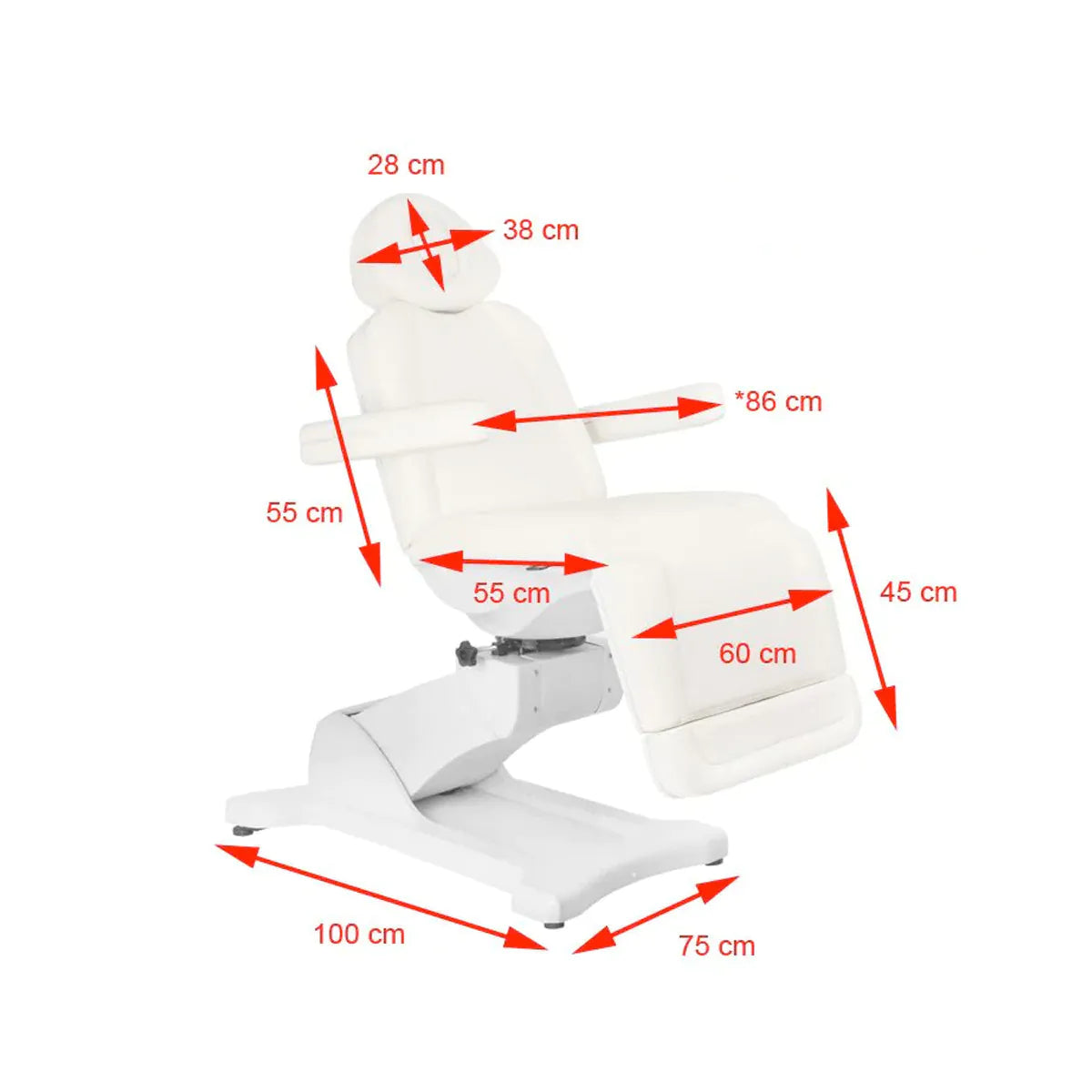Table de massage électrique rotative Azzurro 869A, 4 moteurs