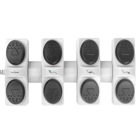 Control de Pie para Camillas Azzurro de 4 Motores | Pedal Ergonómico Hands-Free para Podología y Estética