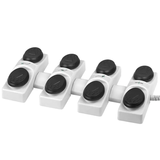Control de Pie para Camillas Azzurro de 4 Motores | Pedal Ergonómico Hands-Free para Podología y Estética