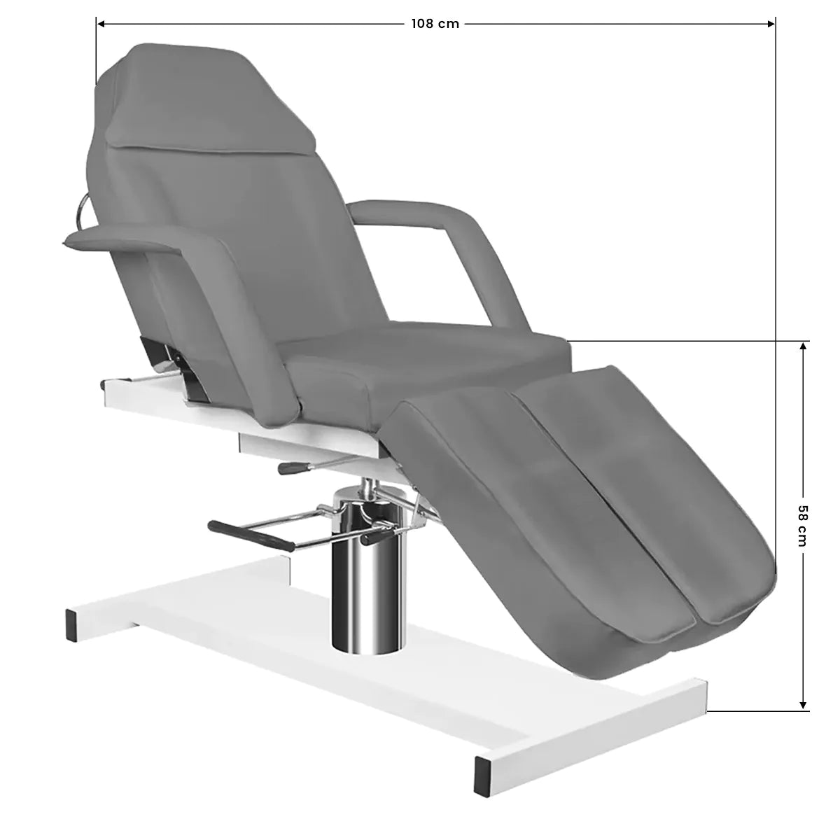 Fauteuil de pédicure hydraulique pivotant à 360°