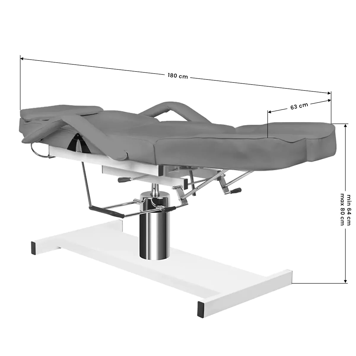 Fauteuil de pédicure hydraulique pivotant à 360°