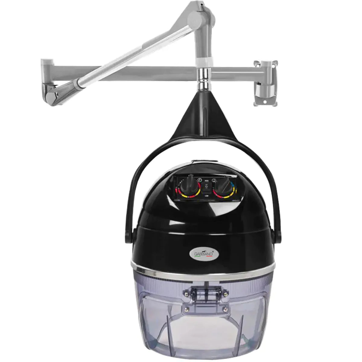 Secador de Casco Profesional Gabbiano de Pie de 950 W con Ionización, Resistencias de Acero Inoxidable y Control Térmico