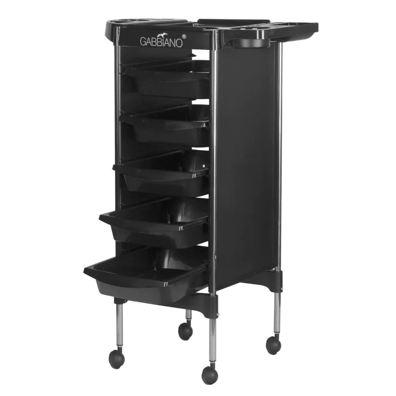 Chariot de coiffure Gabbiano fx11-5 noir