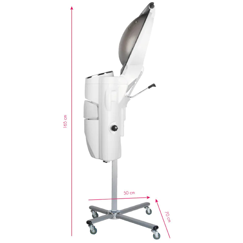 Gabbiano sauna de coiffure sur pied blanche à ozone actif