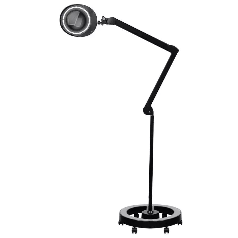 Lámpara lupa negra con base LED 5D