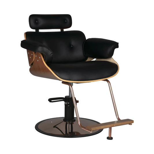 Sillón de peluquería Florencia en madera de nogal