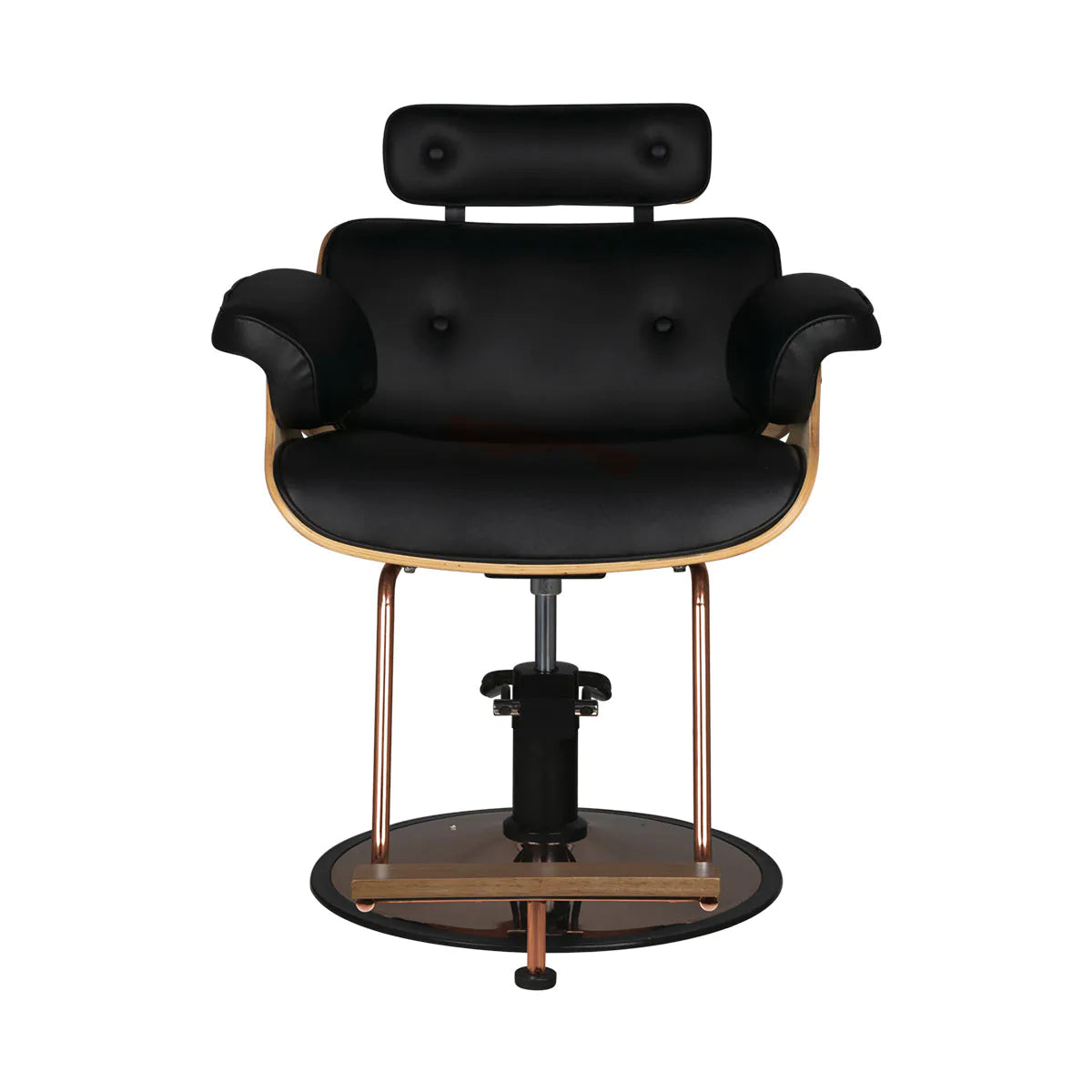 Sillón de peluquería Florencia en madera de nogal