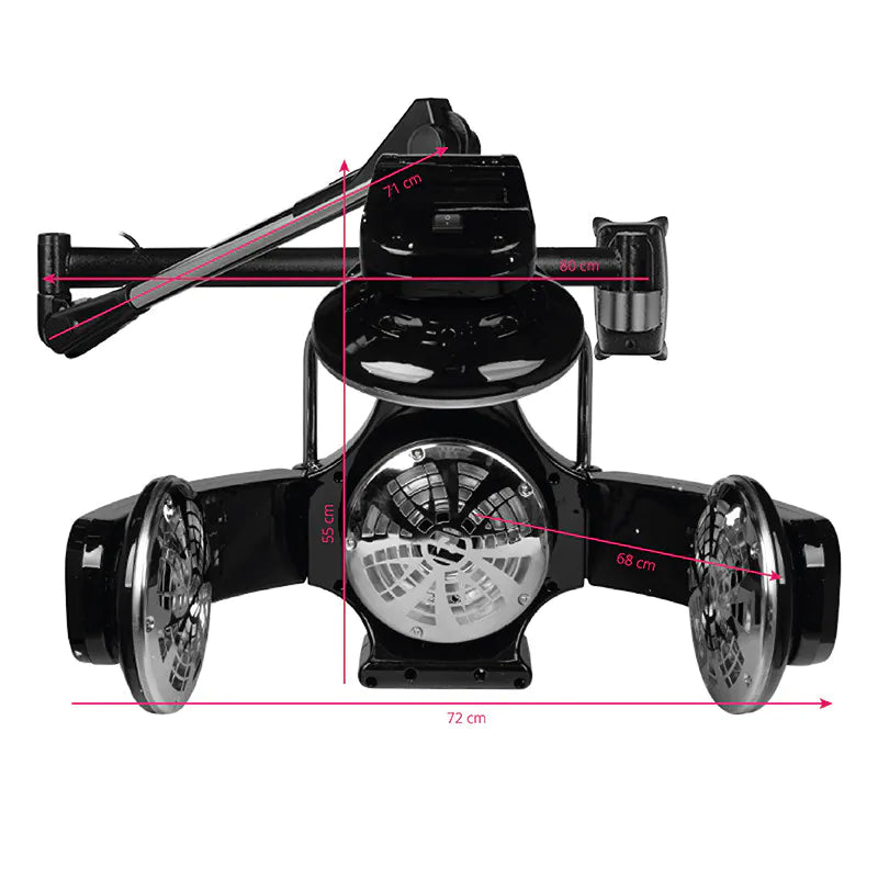 Infrazón de pared con 5 cabezales térmicos 1600 W