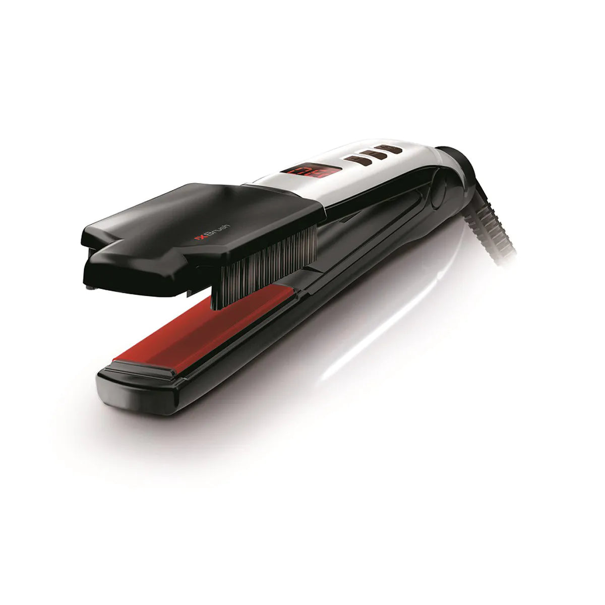 Plancha de Pelo Profesional Valera Swiss'X Agility Shine &amp; Brush con Cepillo X-BRUSH, Ionización y Fabricación Suiza