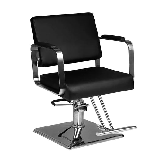 Sillón de Peluquería Moderno Hair System | Elegancia, Confort y Base Cromada