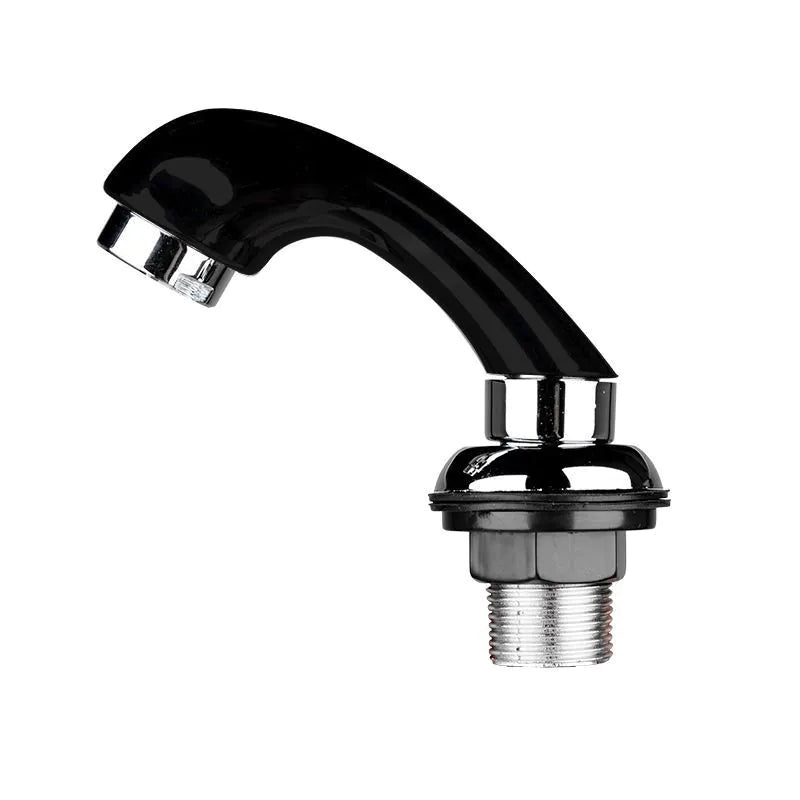 Black hand shower for a hairdressing wash stand