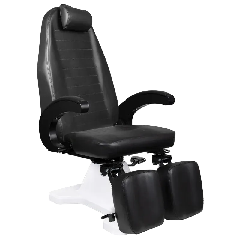 Fauteuil de pédicure hydraulique avec repose-pieds indépendants