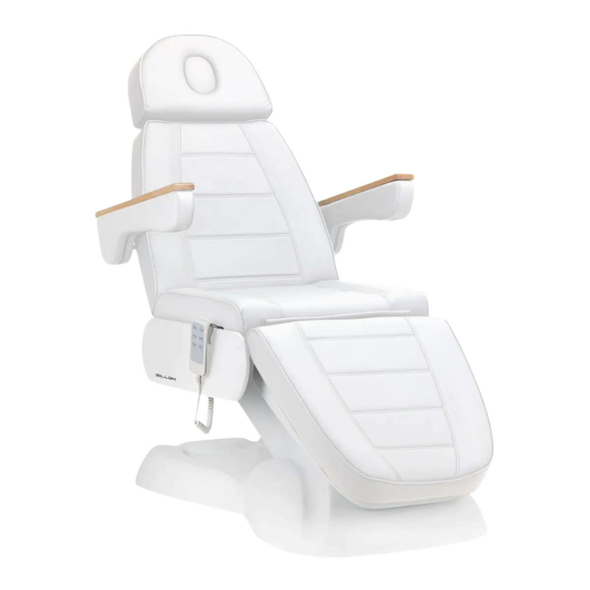 Sillón blanco de estética eléctrico de 3 motores