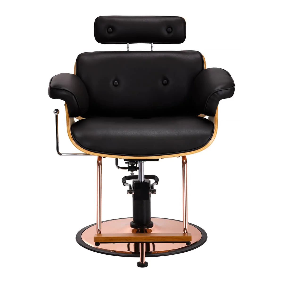 Fauteuil de barbier Gabbiano Florence avec appui-tête noir réglable