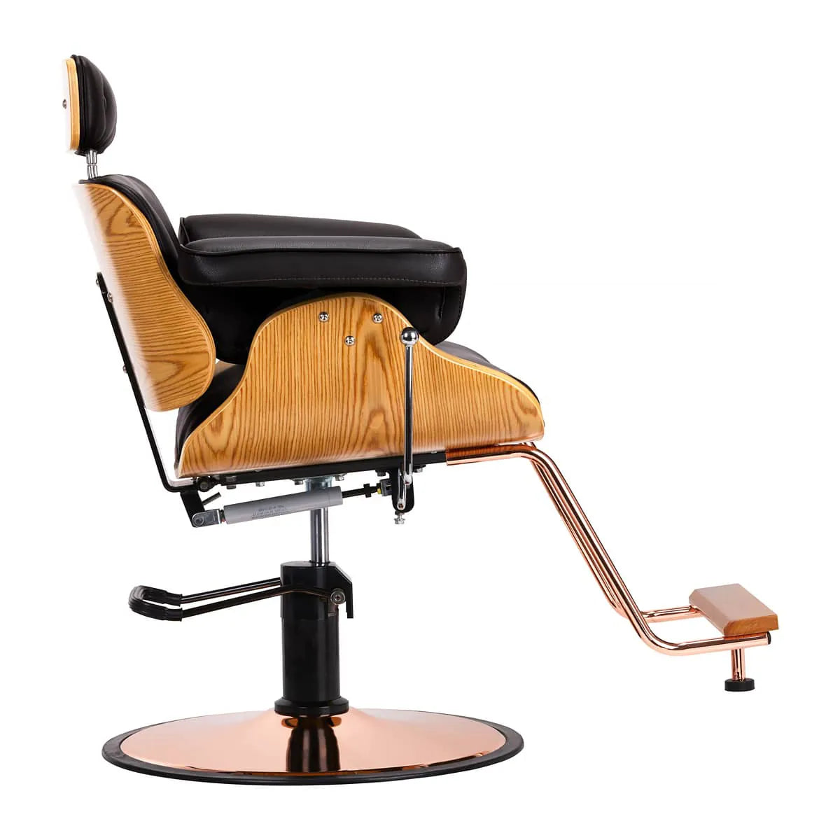 Fauteuil de barbier Gabbiano Florence avec appui-tête noir réglable
