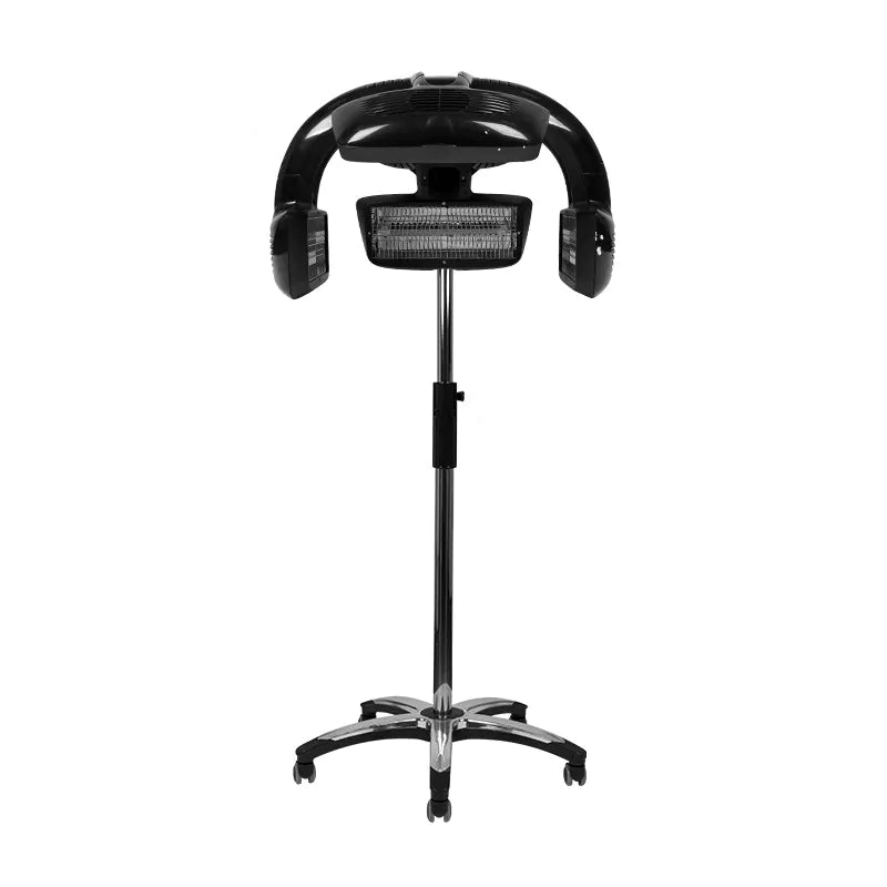 Infrazón de Pie Profesional Gabbiano 628 Negro de 1600 W con 5 Cabezales Térmicos