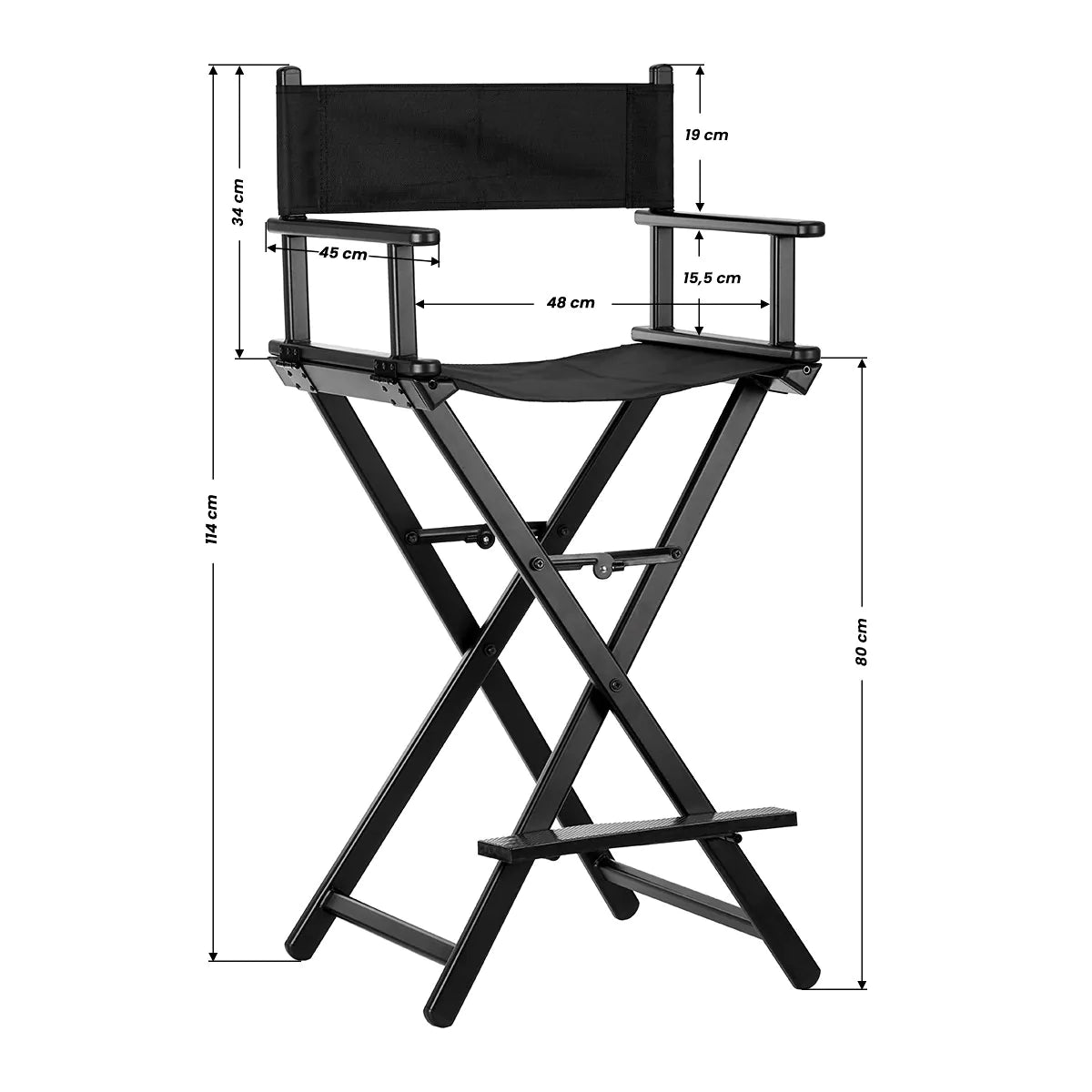 Chaise de maquillage pliante