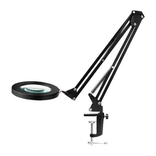 LED SMD lámpara lupa sobremesa, mod. 308, color negro