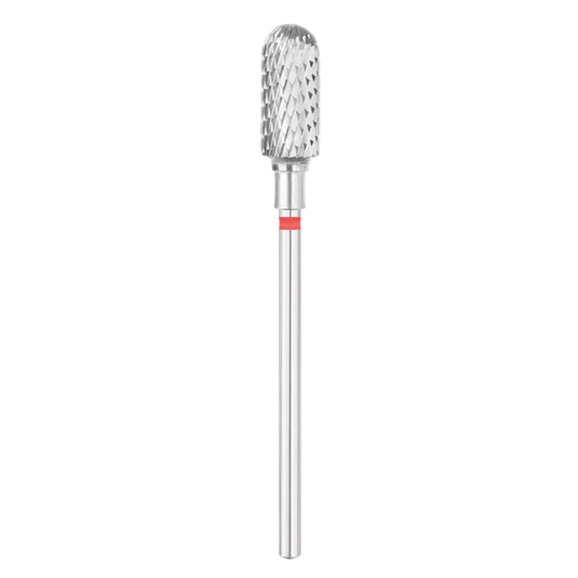 Fresa de carbono cilíndrica redondeada Ø6,0 mm, grano fino - rojo