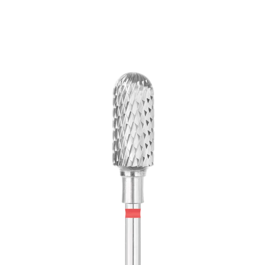 Fresa de carbono cilíndrica redondeada Ø6,0 mm, grano fino - rojo
