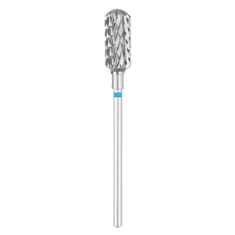 Fresa de carbono cilíndrica redondeada Ø6,0 mm, grano medio - azul