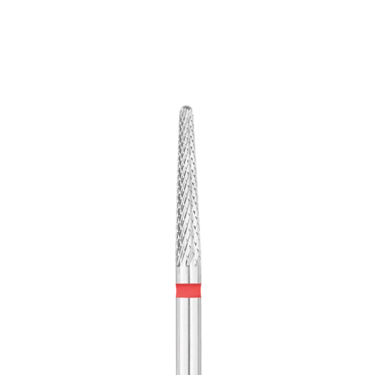 Fresa uñas de carburo cono Ø2.3 mm, grano fino - rojo