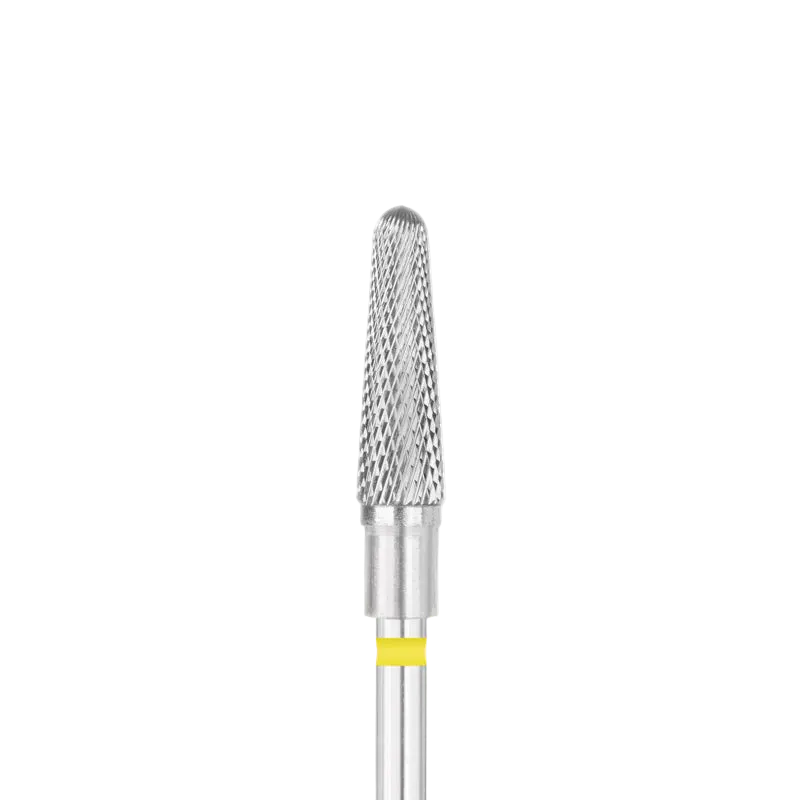 Fresa de carburo cónica Ø4.0 mm, grano muy fino - amarillo