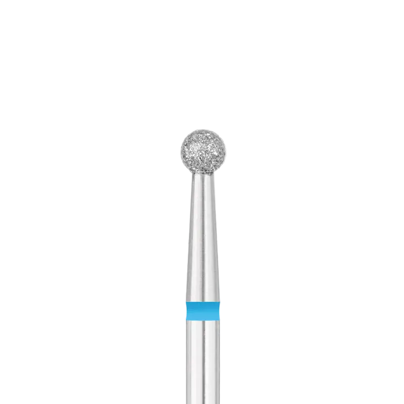 EXO PRO&nbsp;Fresa de Diamante Bola Ø3,1 mm (Grano Azul): precisión en eponiquio, grano medio y rotación fluida anti-vibración