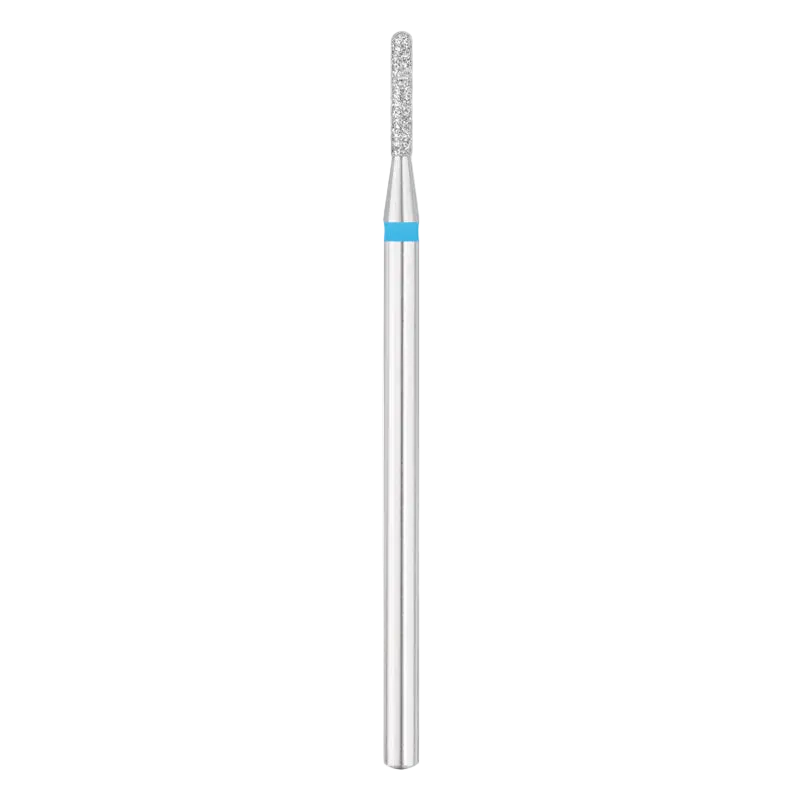 Fresa de diamante  cilíndrica redondeada  Ø1.4 mm, grano medio - azul