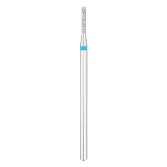 Fresa de diamante  cilíndrica redondeada  Ø1.4 mm, grano medio - azul