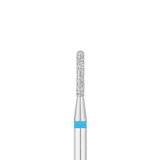 Fresa de diamante  cilíndrica redondeada  Ø1.4 mm, grano medio - azul