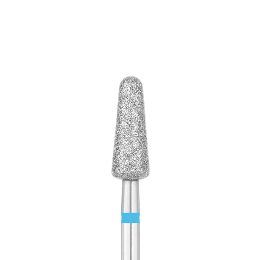 Broca Profesional en Forma de Gota Redondeada para Retirada Rápida, Modelado y Eliminación de Durezas&nbsp;(Ø 4,5 mm, Grano Medio - Azul)