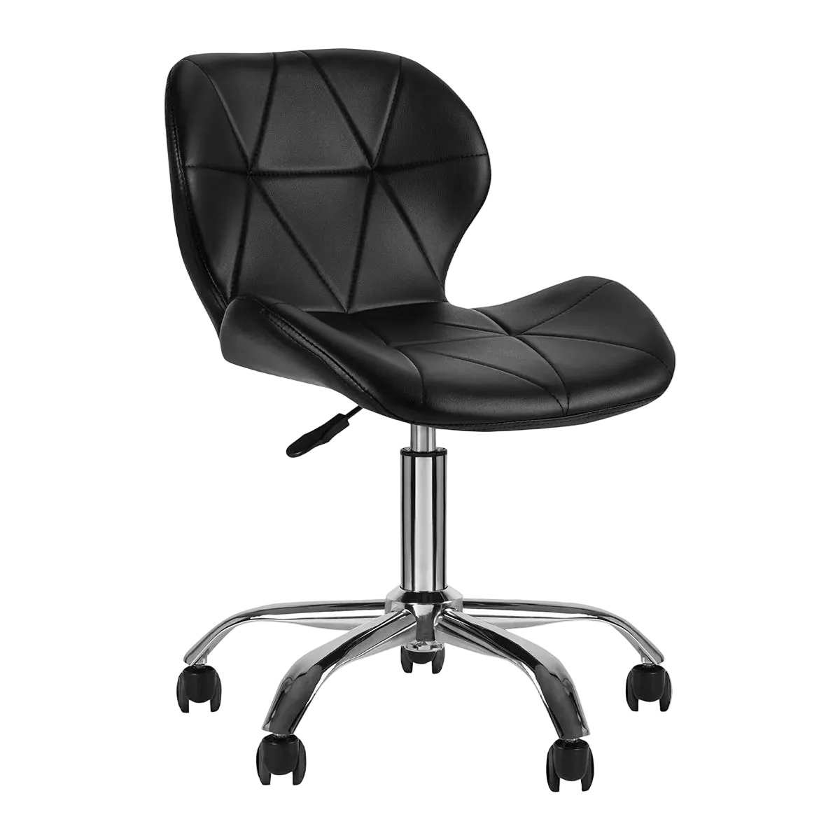 Silla de Estética Regulable QS-06 con Ruedas de Goma Negra