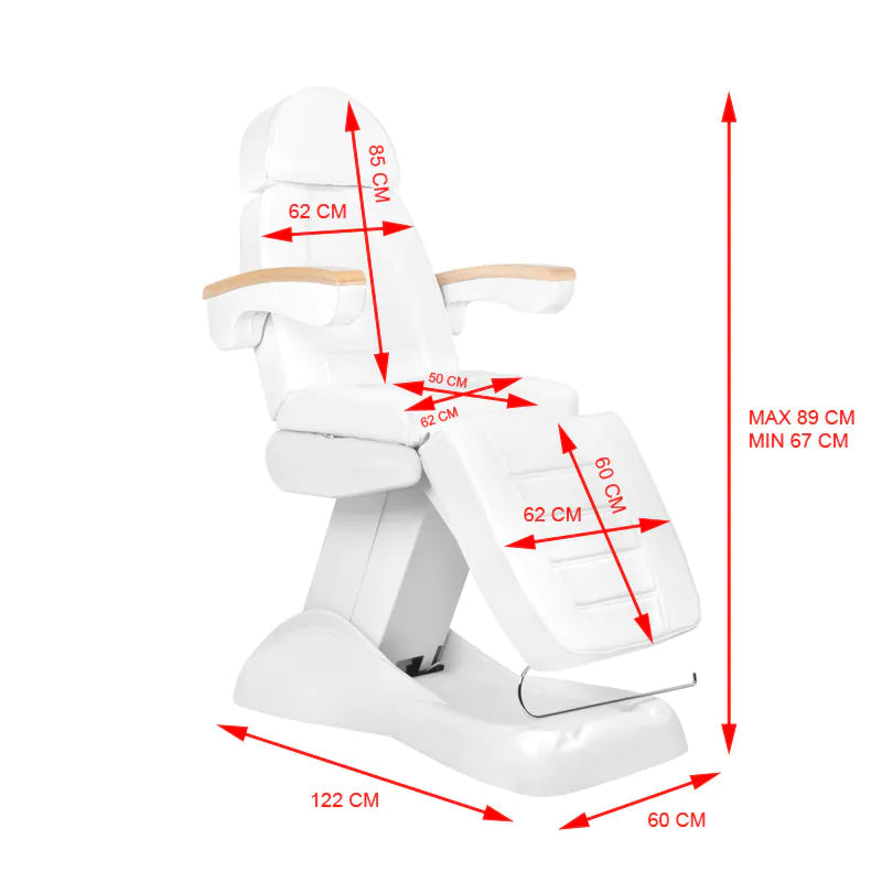 3-motor electric stretcher with heating