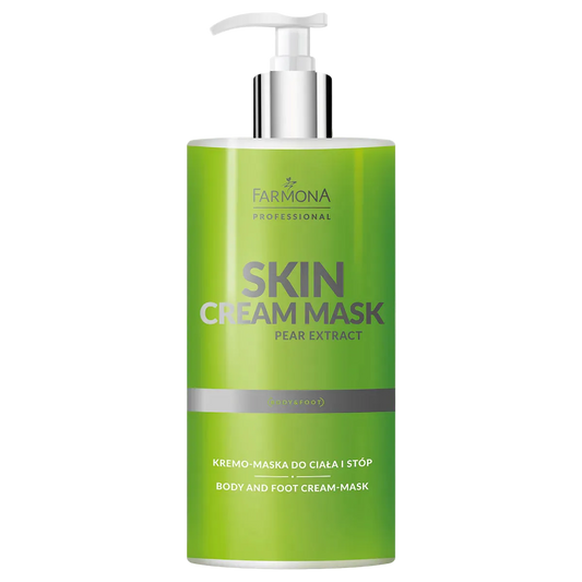Farmona Skin Cream Mask – Mascarilla en Crema Profesional "Pear Extract" para Cuerpo y Pies, 500 ml