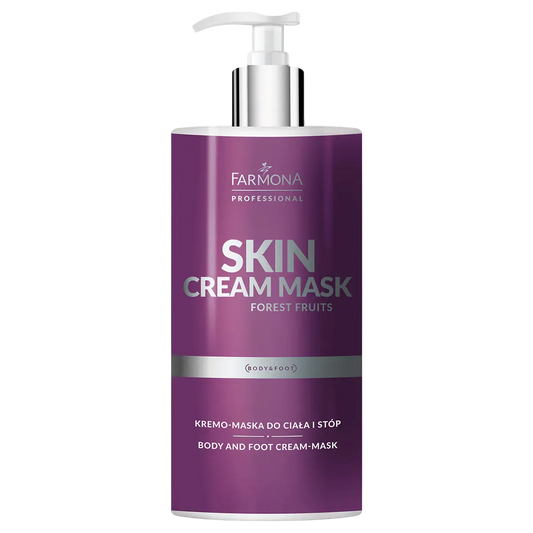 Farmona Skin Cream Mask – Mascarilla en Crema Profesional "Forest Fruits" para Cuerpo y Pies, 500 ml