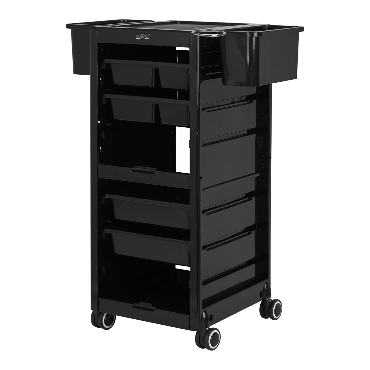 Carrito Auxiliar de Peluquería Gabbiano 68A | Extracción Bilateral de Cajones y 6 Cubetas Modulares