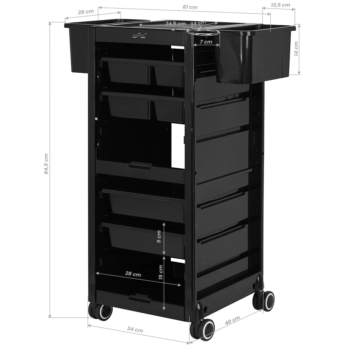 Carrito de peluquería Gabbiano 68A