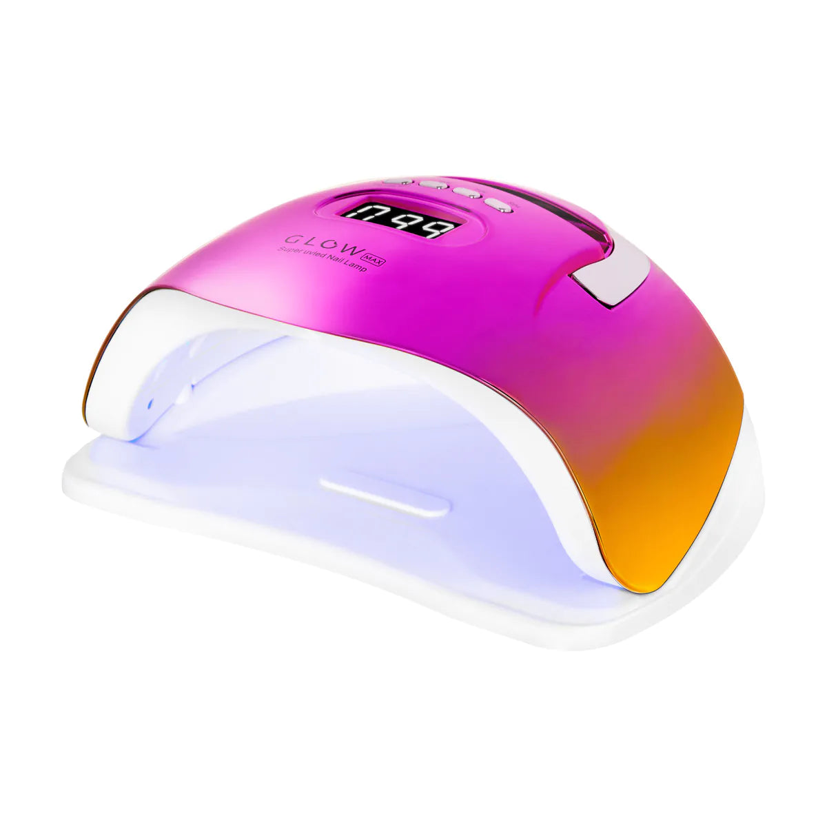 Lámpara Profesional Dual LED GLOW F2 220W | Curado Sombraless, Degradado Rosa-Oro y Modo "Low Heat"