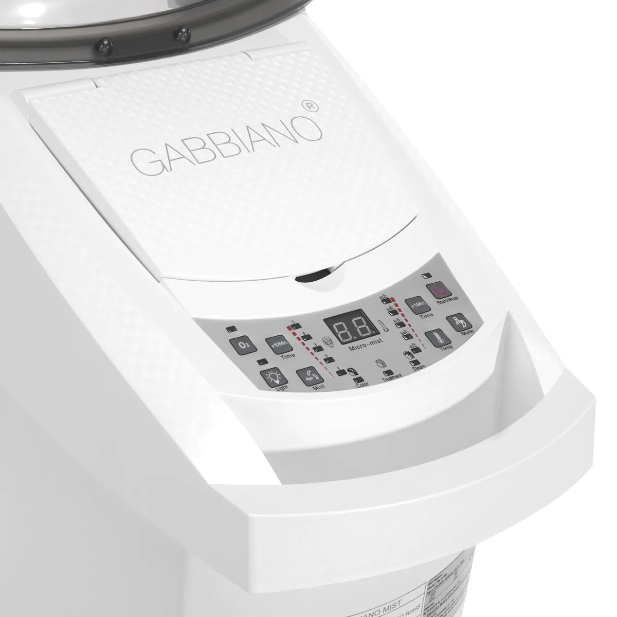 Gabbiano casque-vapeur sur pied 408D blanc avec ozone actif