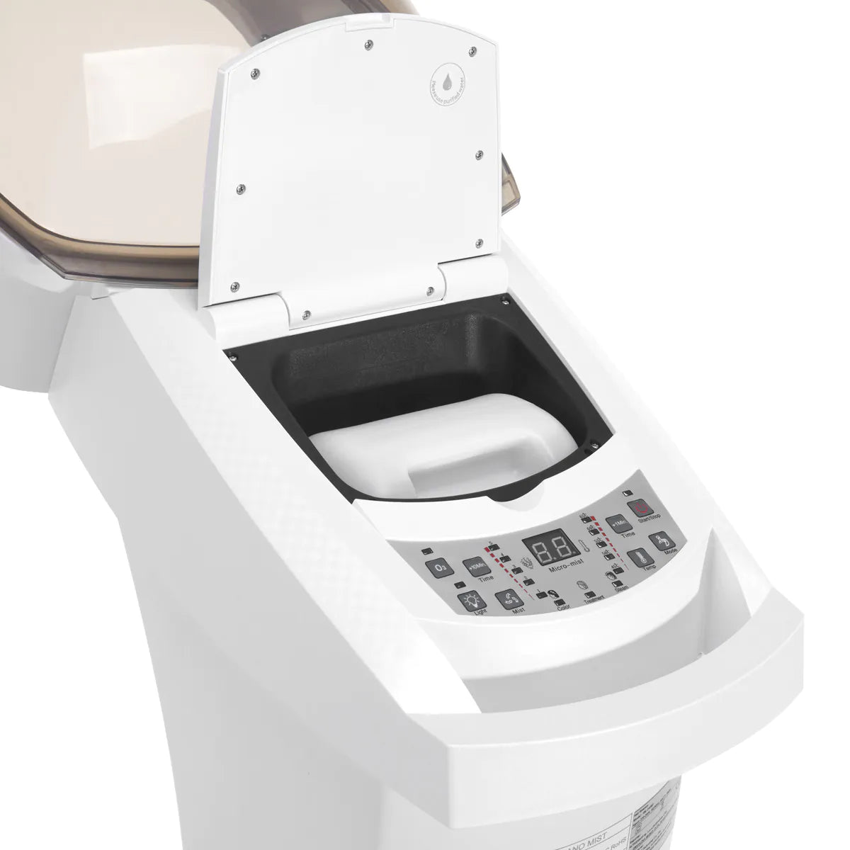 Gabbiano casque-vapeur sur pied 408D blanc avec ozone actif